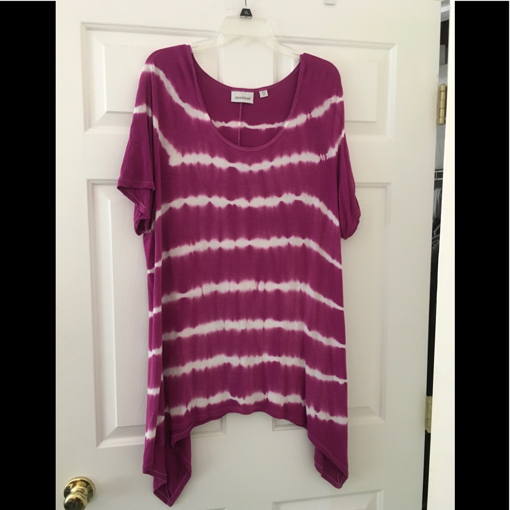 Avenue Shark Bite Tunic Top 1820 2x